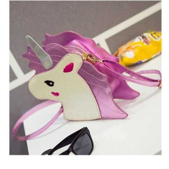 Handbags - Unicorn Glitter Pink Hologram Harajuku Crossbody